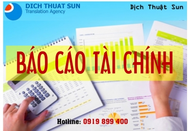 Dịch Thuật Báo Cáo Tài Chính