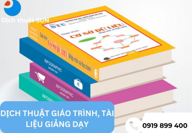 DỊCH THUẬT GIÁO TRÌNH, TÀI LIỆU GIẢNG DẠY TẠI QUẬN 10