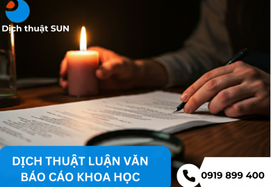 DỊCH THUẬT LUẬN VĂN, BÁO CÁO KHOA HỌC CHUYÊN NGHIỆP TẠI THỦ ĐỨC