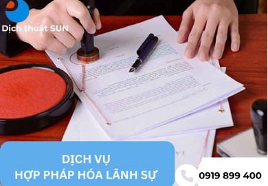 DỊCH VỤ HỢP PHÁP HỢP PHÁP HÓA LÃNH SỰ TẠI HỒ CHÍ MINH