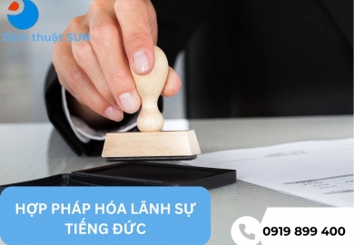 HỢP PHÁP HOÁ LÃNH SỰ GIẤY TỜ TIẾNG ĐỨC Ở QUẬN 2