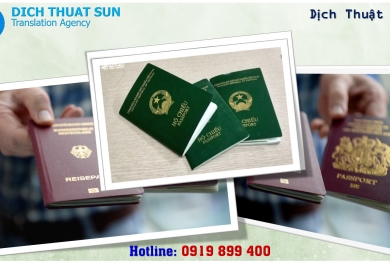 DỊCH CÔNG CHỨNG HỒ SƠ XIN VISA (THỊ THỰC NHẬP CẢNH)
