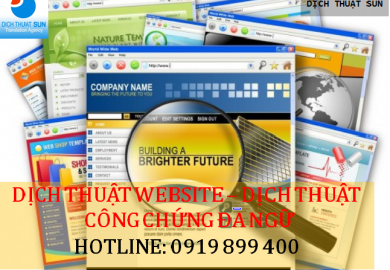 DỊCH THUẬT WEBSITE ĐA NGÔN NGỮ - DỊCH THUẬT CÔNG CHỨNG ĐA NGỮ - DỊCH THUẬT SUN