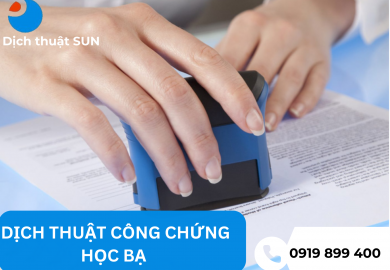 DỊCH THUẬT CÔNG CHỨNG HỌC BẠ ĐI DU HỌC TẠI LONG AN