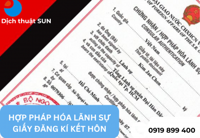 HỢP PHÁP HÓA LÃNH SỰ GIẤY ĐĂNG KÝ KẾT HÔN TẠI QUẬN BÌNH THẠNH