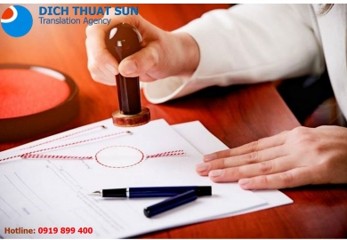 Dịch Vụ Hợp Pháp Hóa Lãnh Sự tại Dịch Thuật Công Chứng The Sun